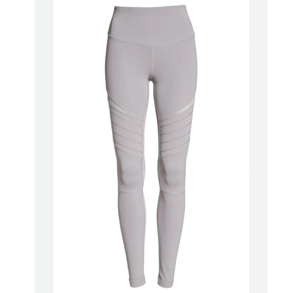 Zella || Street Style High Waist Leggings Gray color Bird Moto Style Sz S - Picture 9 of 9